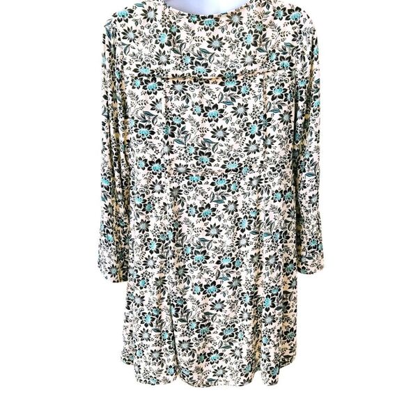 TORRID Plus Size Mini Gauze Lace-Up Floral Skater dress Size 1X - Picture 11 of 16